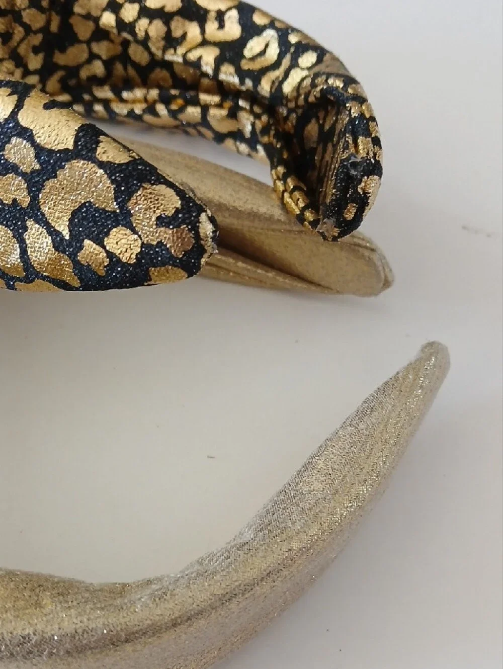 Metallic Gold Knotted Headbands- Set Of 2